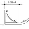 Pack of 2 x 6T619 OSMA Roofline 150MM GUTTER SUPPORT BRACKET