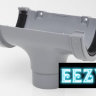 Polypipe RR105 Running Outlet Straight for 112mm half round guttering system 