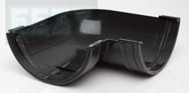 Polypipe 150mm half round gutter 90 degree Angle RL603