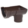 Polypipe RR106 Short Stop-end Outlet  for 112mm half round guttering system 