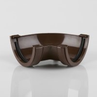 Brett Martin 90 degree Angle for 112mm Roundstyle half-round Gutter system BLACK, BROWN or WHITE