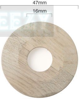 Pack of 2 x ( WS1 Untreated Oak) Solid Oak Pipe covers