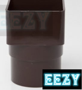 Polypipe RS231 Square to Round Adaptor for 65mm Downpipe